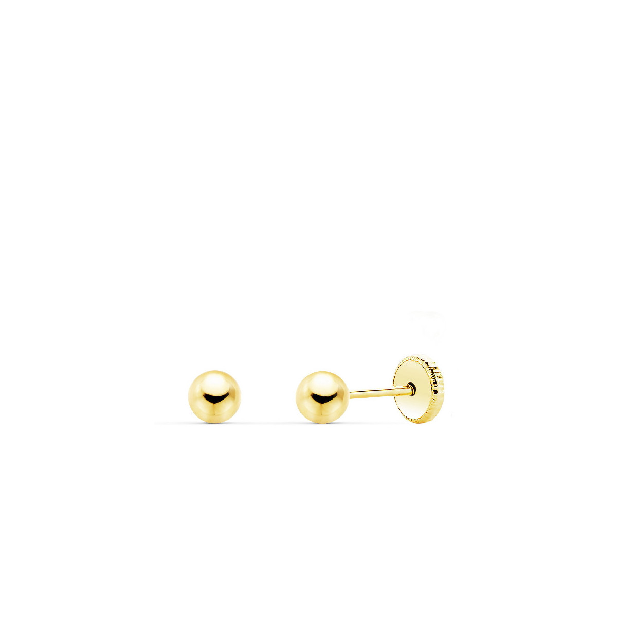PENDIENTES NIÑA ORO 18 KTES BOLITAS TAM 4 MM
