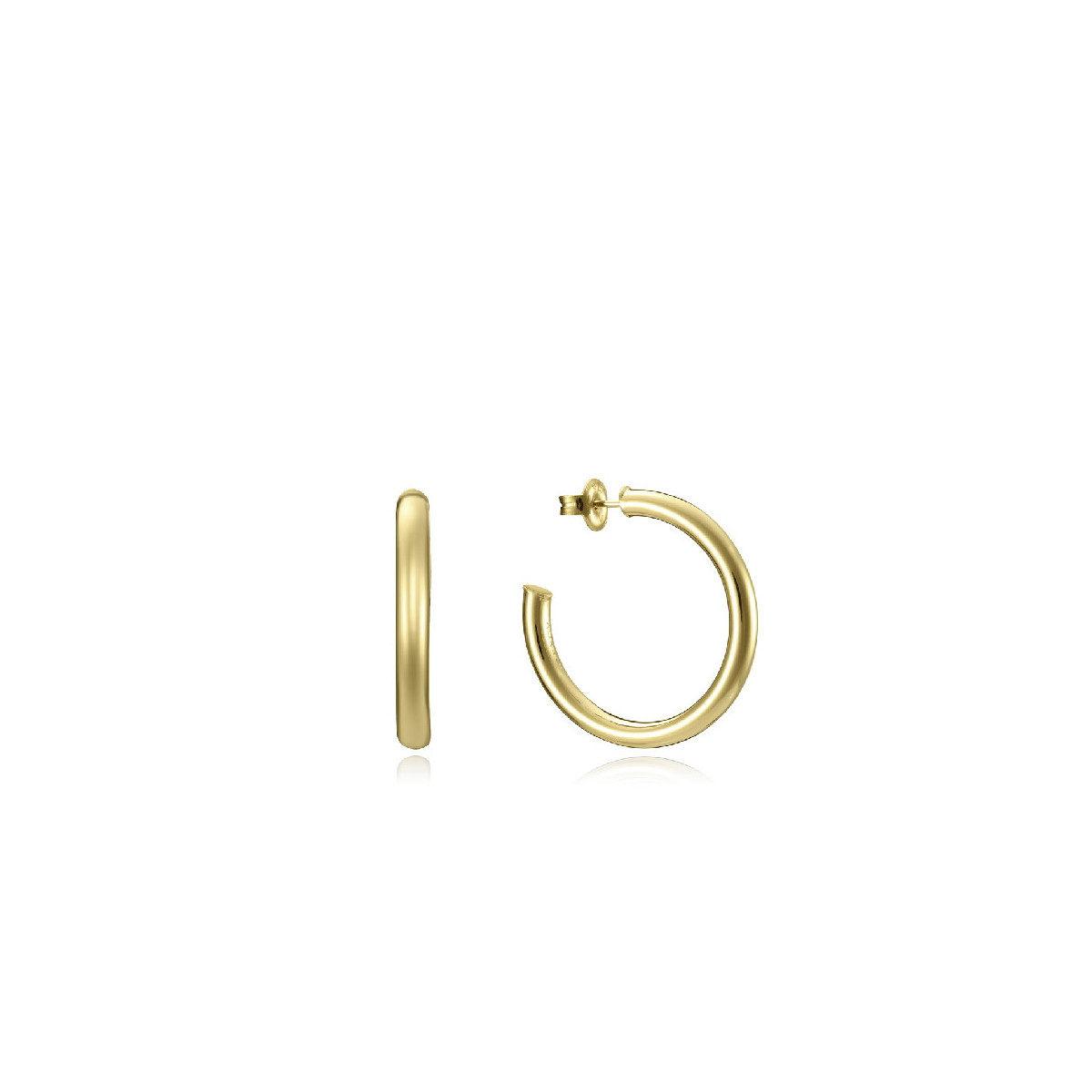 VICEROY JEWELS PENDIENTES MUJER PLATA DORADA AROS TAM 30 MM